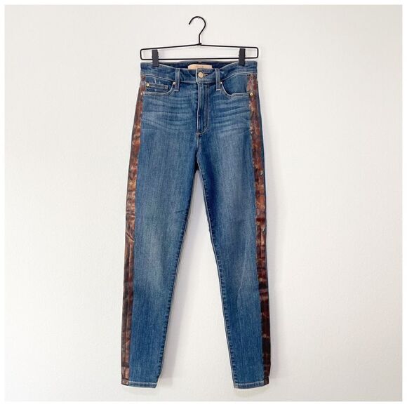 Joe’s Charlie High Rise Skinny Ankle Jeans Cobra Side Stripe Jaylyn Wash Size 28 - Picture 2 of 16